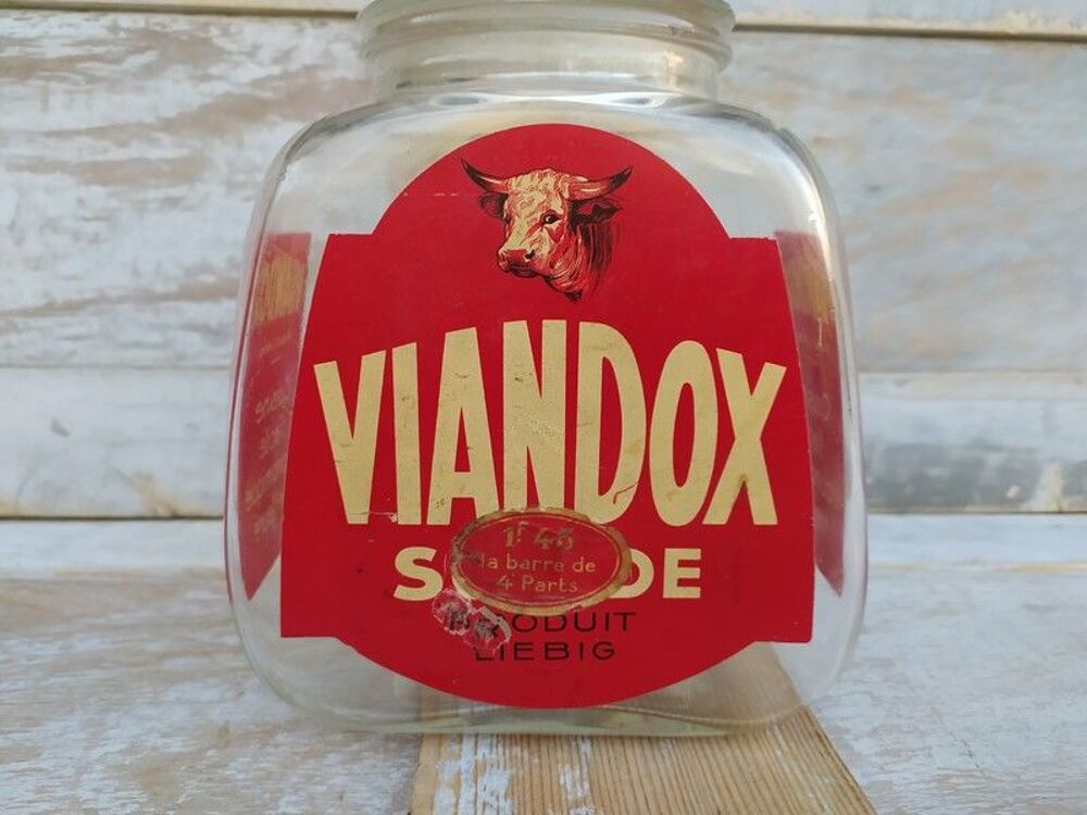 Ancien Pot Publicitaire Bouillon Cube Viandox Produit Liebig 