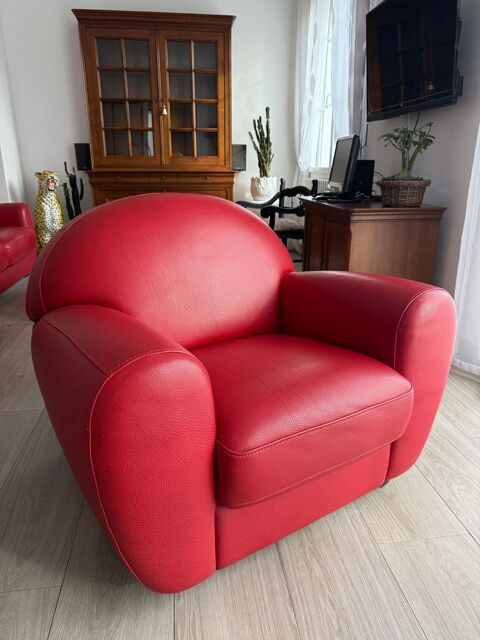 BEAU FAUTEUIL Style club en cuir 290 Montgeron (91)