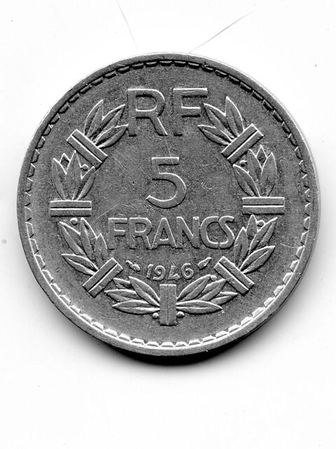 5 francs LAVRILLIER 1946 Aluminium 30 Nîmes (30)