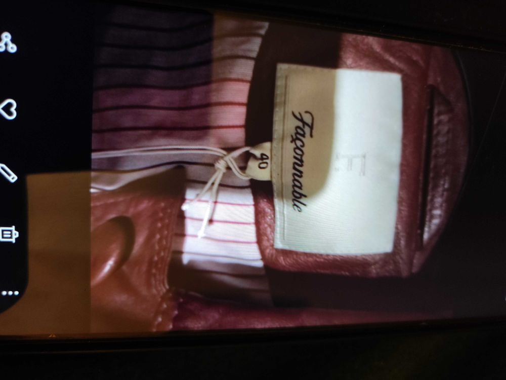 Blouson femme haut de gamme en cuir d'agneau taille 40 fa&ccedil;onnable Vêtements