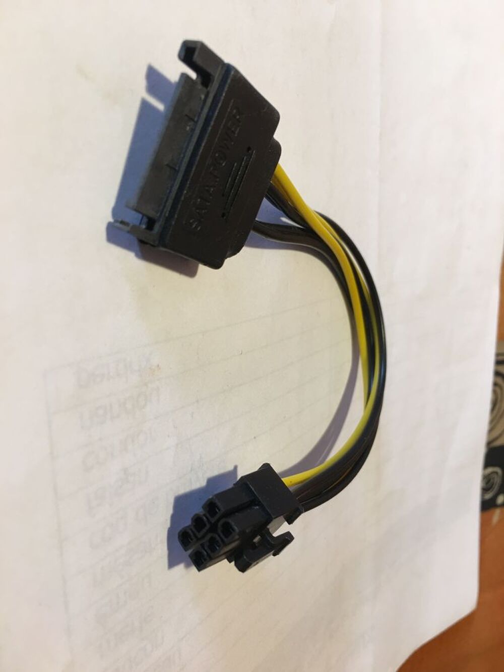 cable sata vers 6pin Matriel informatique
