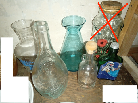 Lot Verrerie de table pichets, bouteilles, carafes, flasques 12 Herblay (95)