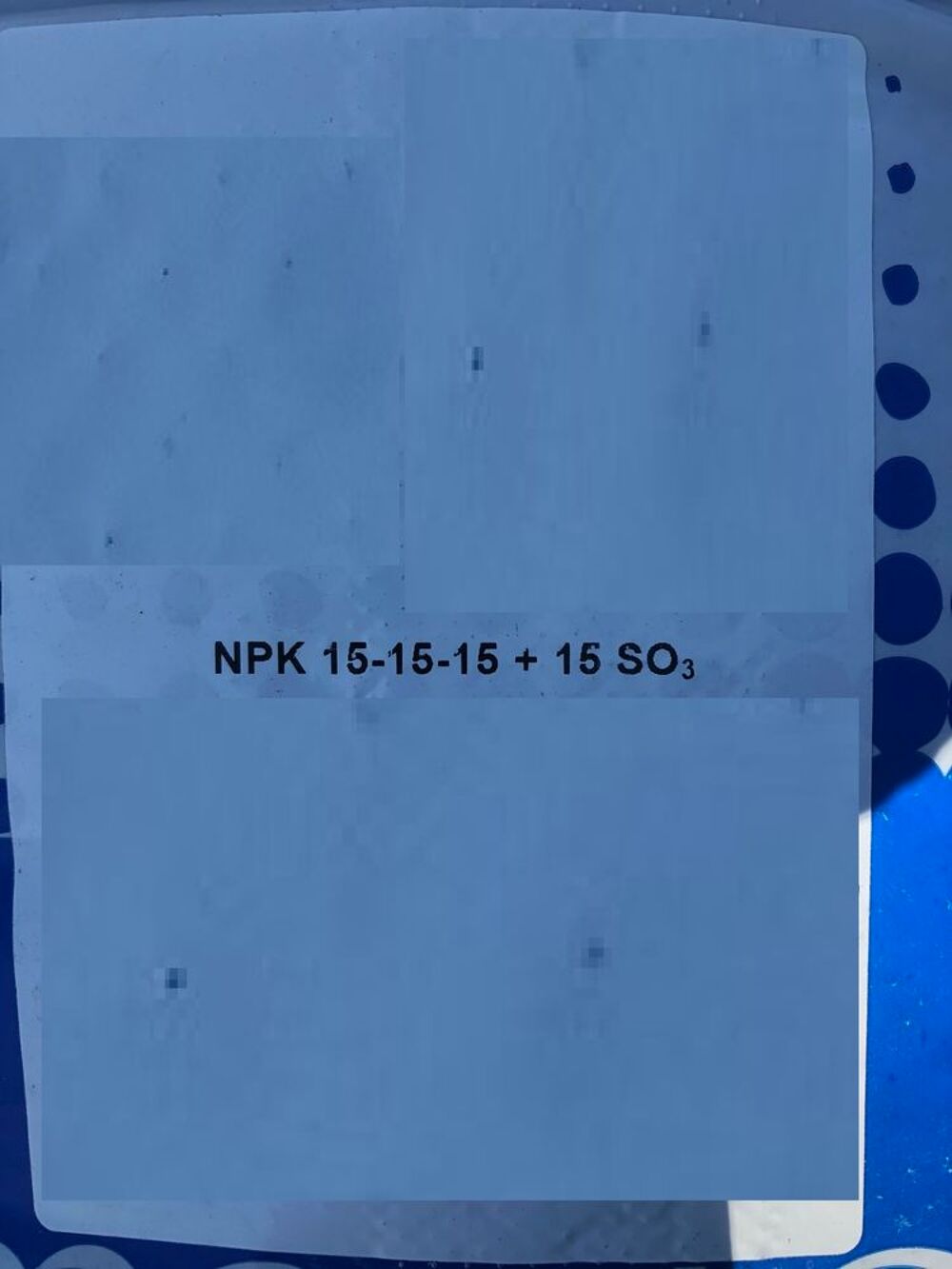 Sacs d'engrais 25 kg 15-15-15 NPK Jardin