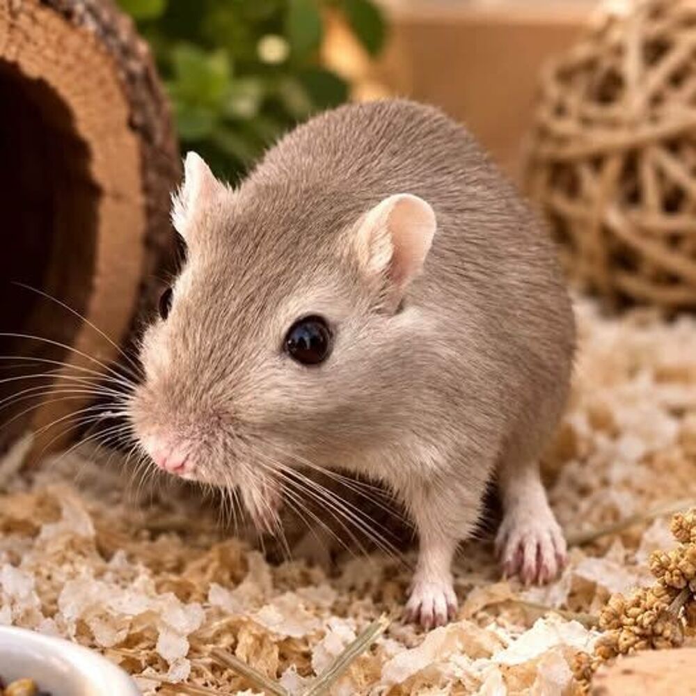   🐭💚 RECHERCHE ADOPTANT OU FAMILLE D'ACCEUIL – NINO, GERBILLE MÂLE 💚🐭 