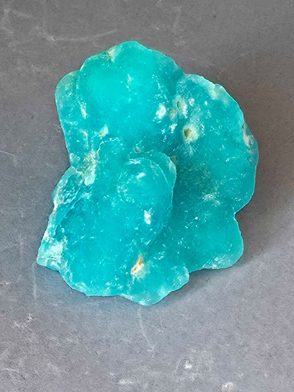 H&eacute;mimorphite Bleue Cristallis&eacute;e Katanga RDC-Min&eacute;ral Brut Collection 10g 