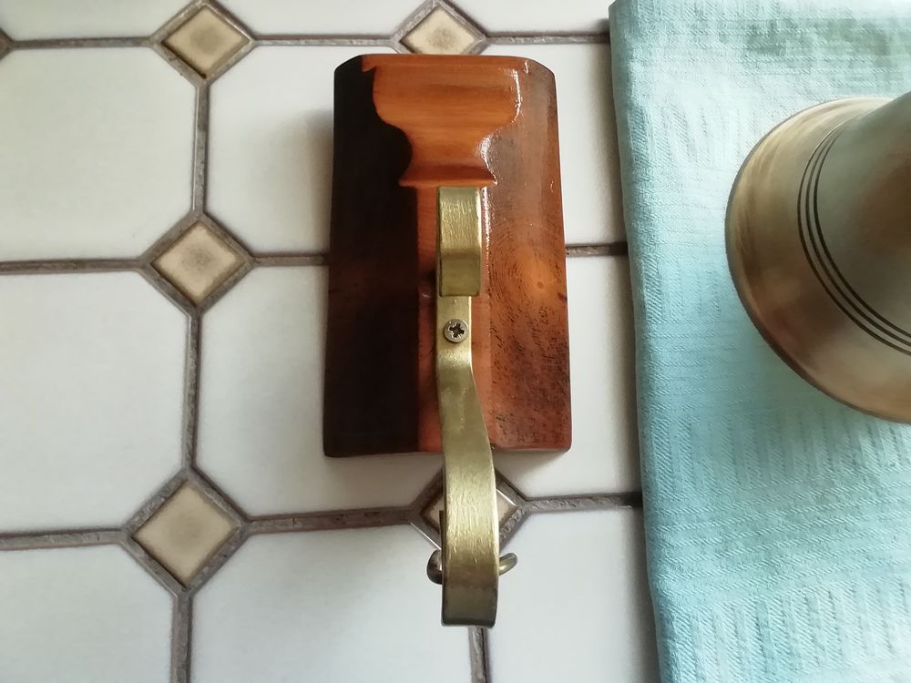 Magnifique Cloche bronze electrique 220v vintage ann&eacute;e 1950 