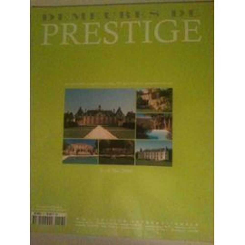 Demeures de Prestige, Ed. internationale Revue immo bilingue Livres et BD