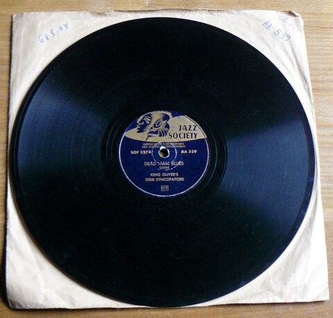 78t KING OLIVER'S DIXIE SYNCOPATORS : Dead Man Blues 15 Argenteuil (95)