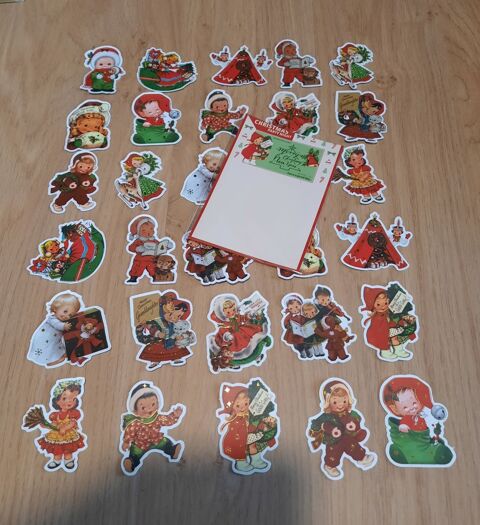 Lot 30 autocollants de noel - enfants Nol neuf 3 Domart-en-Ponthieu (80)