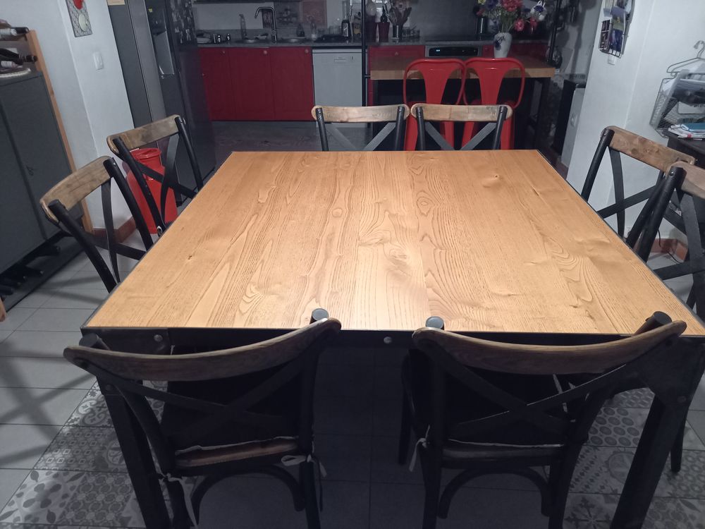 Table salle &agrave; manger style industriel Meubles