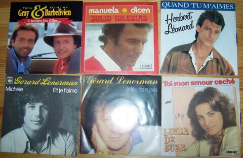 Disques vinyles 45 tours des annes 60-80  1 Thionville (57)