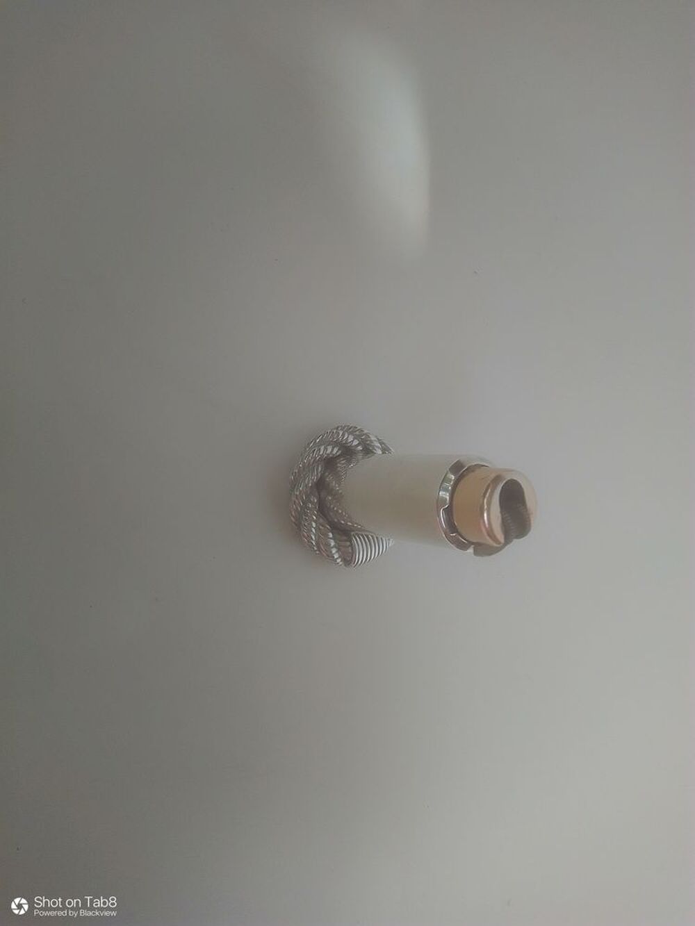 Porte briquet m&eacute;tal argent&eacute; Hermes 