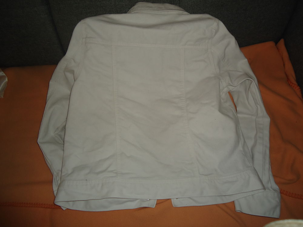 BLOUSON JEAN BLANC Vêtements