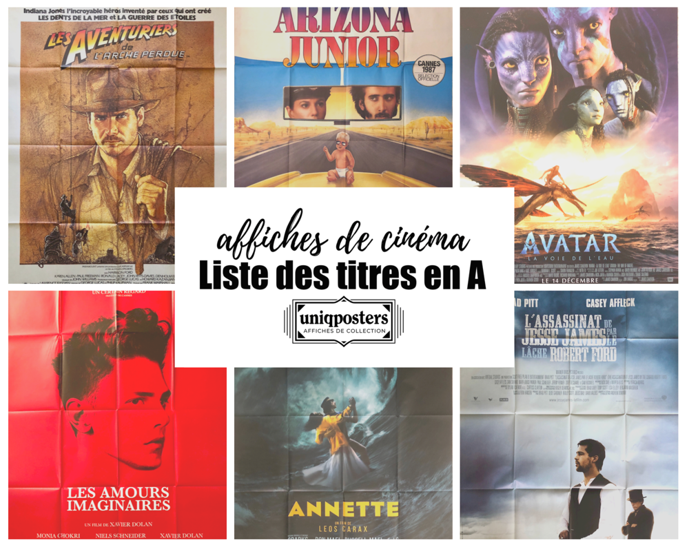 Affiches originales de cin&eacute;ma : Films en A (partie 3) 