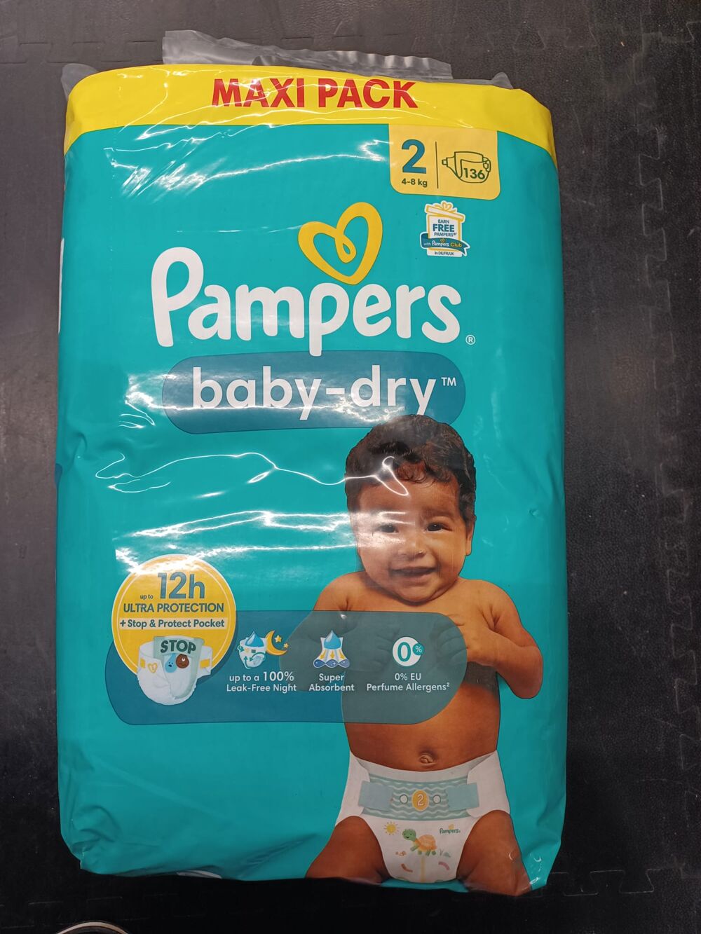 Maxipack Couches PAMPERS Baby -dry et Harmonie Taille 2 &agrave; 6 Pu�riculture