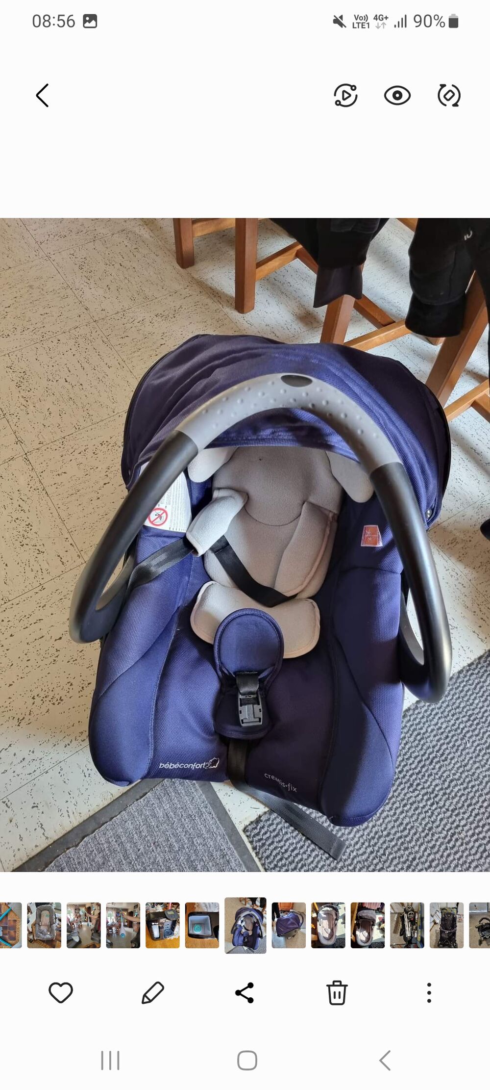 Poussette 3 en 1 Puériculture