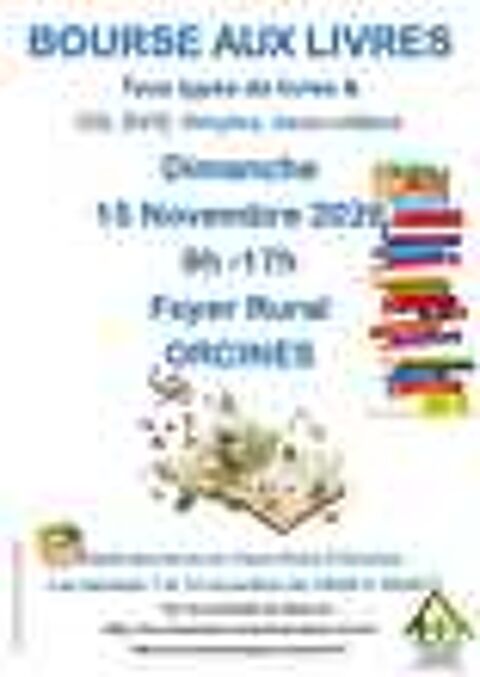 BOURSE aux LIVRES ORCINES Bourse d'objets