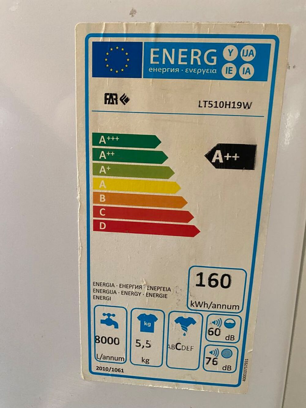 Lave linge AVANT 29 juin Electroménager