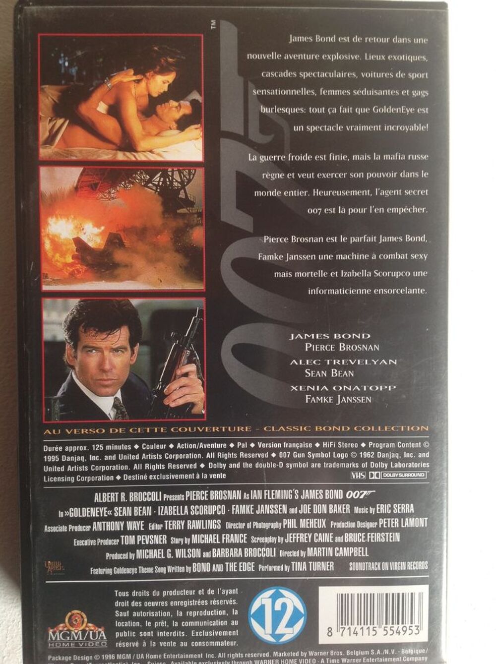 GOLDENEYE AVEC PIERCE BROSNAN K7 VID&Eacute;O Envoi Possible
DVD et blu-ray