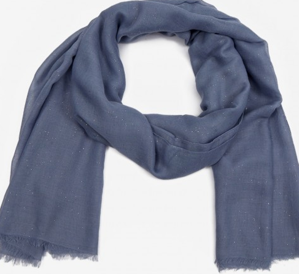 Grande &eacute;charpe bleu jean Ultra douce Longueur 185 cm - neuve V�tements