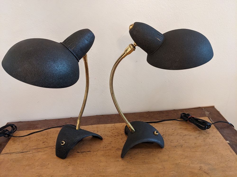 Paire de 2 lampes de bureau articul&eacute;es de Jean Boris Lacroix Bricolage