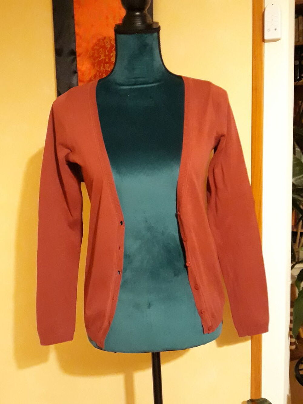 Gilet bordeaux - Camaieu - Taille 1 Vêtements