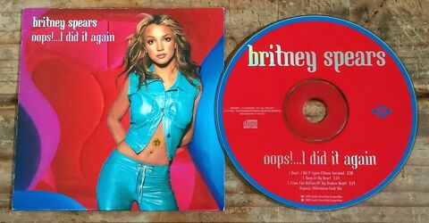 BRITNEY SPEARS - CD 3 titres - OOPS !... I DID IT AGAIN - 20 3 Tourcoing (59)