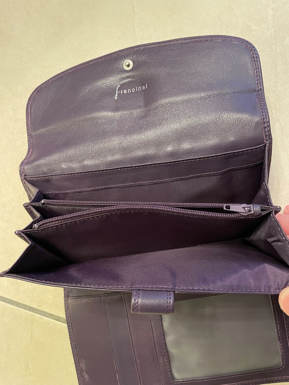 Pochette en cuir Maroquinerie