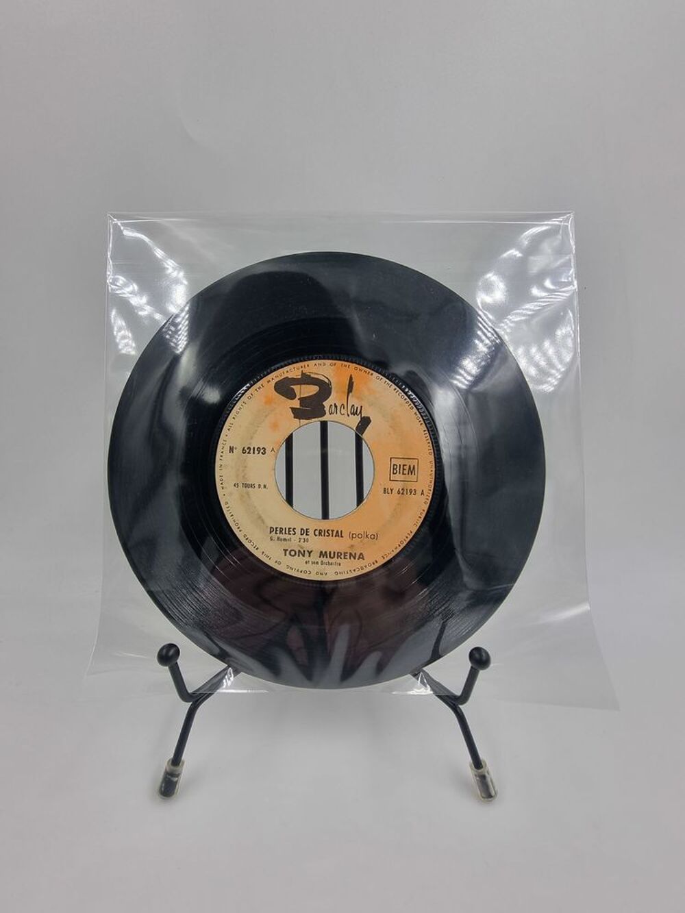 Vinyle 45 tours Tony Murena : Perles de Cristal / Reine... CD et vinyles