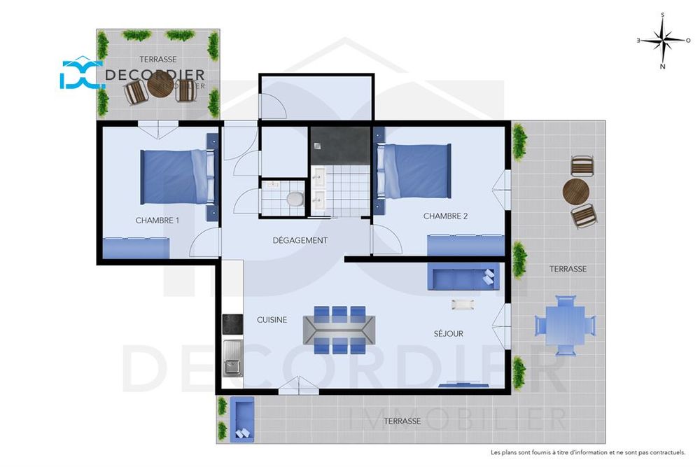 Vente Appartement LUGRIN T3 RÉNOVÉ REZ-DE-JARDIN Lugrin