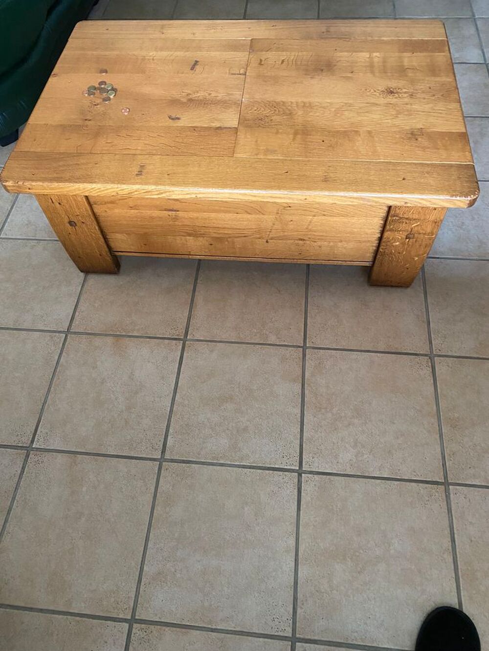 TABLE BASSE DE SALON EN VERITABLE CHENE MASSIF Meubles