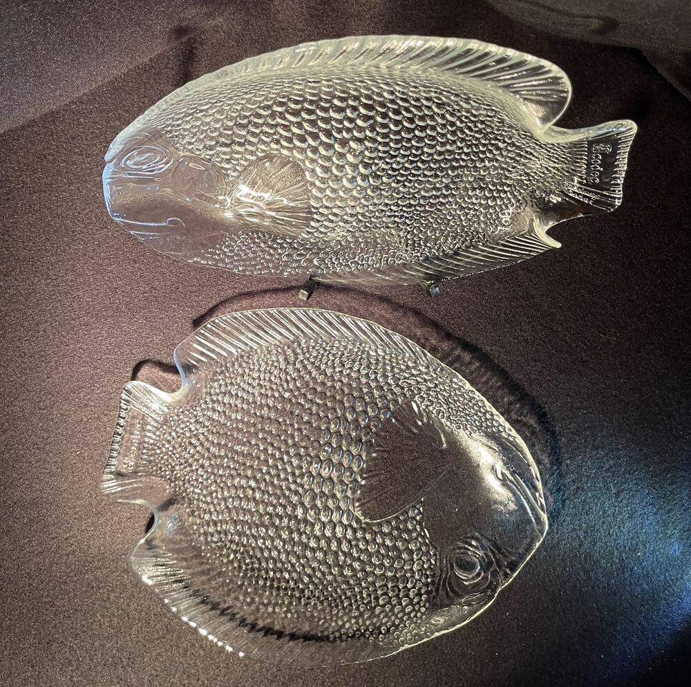 Lot de 2 assiettes &agrave; poisson Codex Cuisine