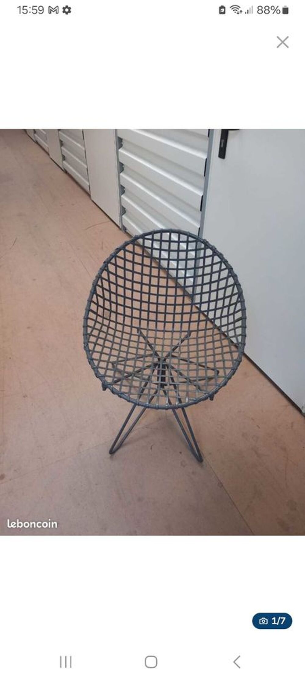 fauteuil de jardin m&eacute;tal Meubles