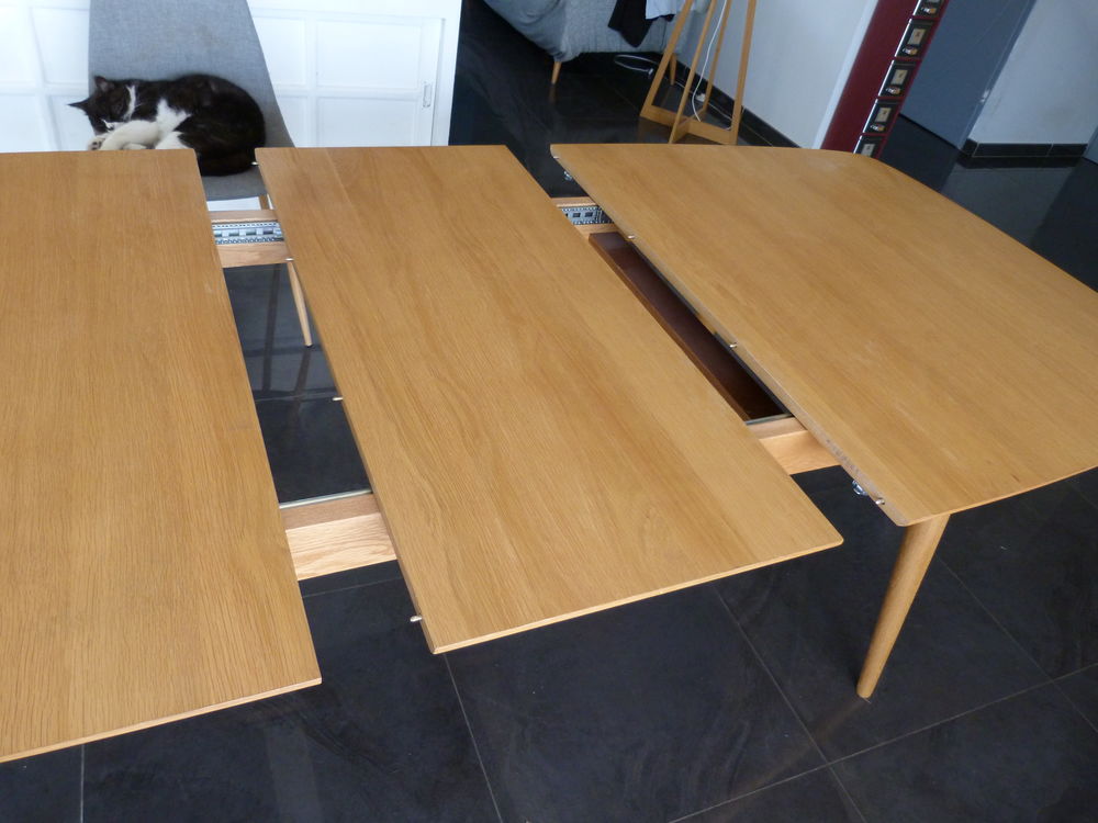 Table en bois rallonge style scandinave Meubles