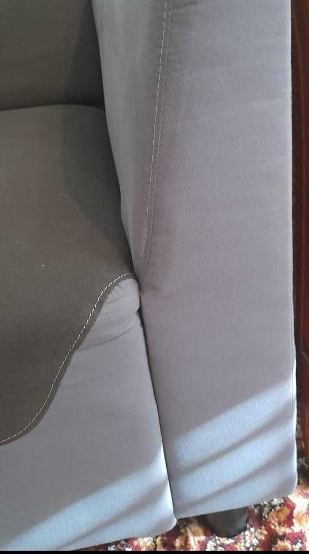 2 Canap&eacute;s 2 places, gris Meubles
