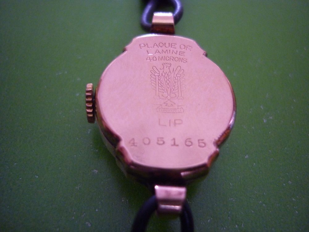 Montre LIP femme PLAQU&Eacute; OR / Lamin&eacute; / 40 MICRONS / 18 Rubis Bijoux et montres