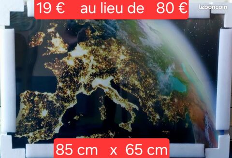 CADRE - Europe- impression SUR VERRE -vue satellite 19 Armentires (59)