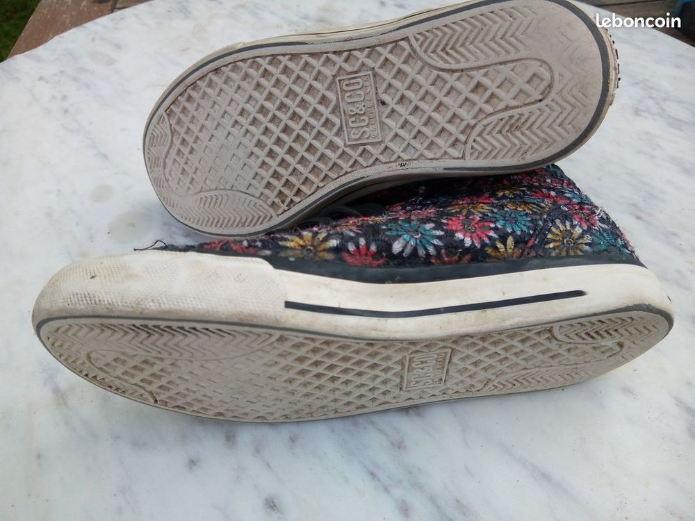 baskettes SC&amp;Co motif fleurs - taille 32 Chaussures enfants