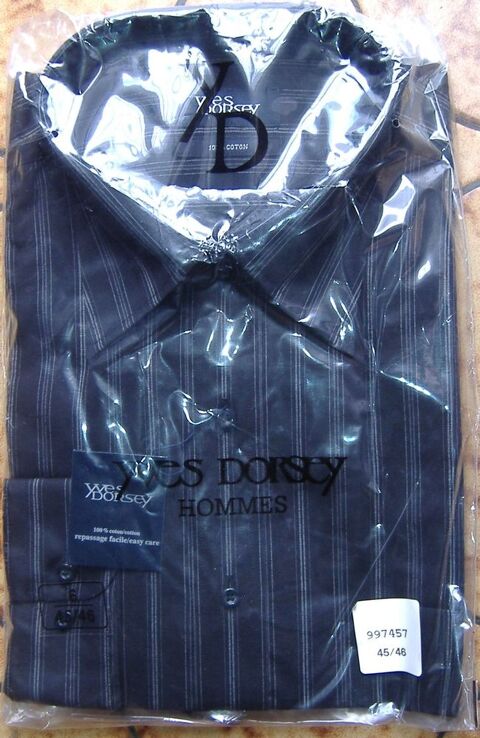 Chemise Neuve Anthracite? Yves DORSEY - Taille 45-46 - 20 Clermont-Ferrand (63)