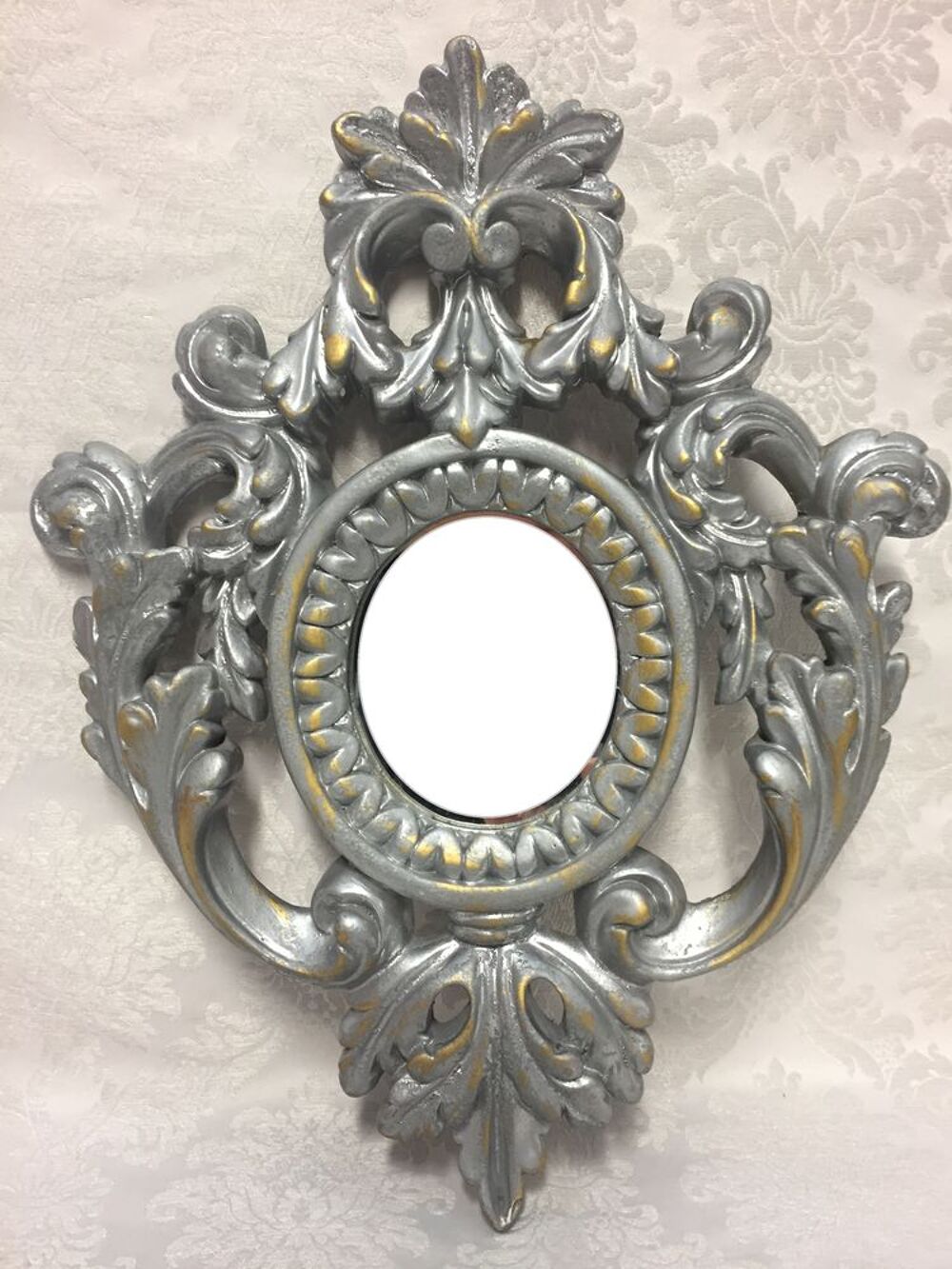 ANCIEN CADRE MIROIR BAROQUE STUC ACANTHES ART D&Eacute;CO tbe Décoration