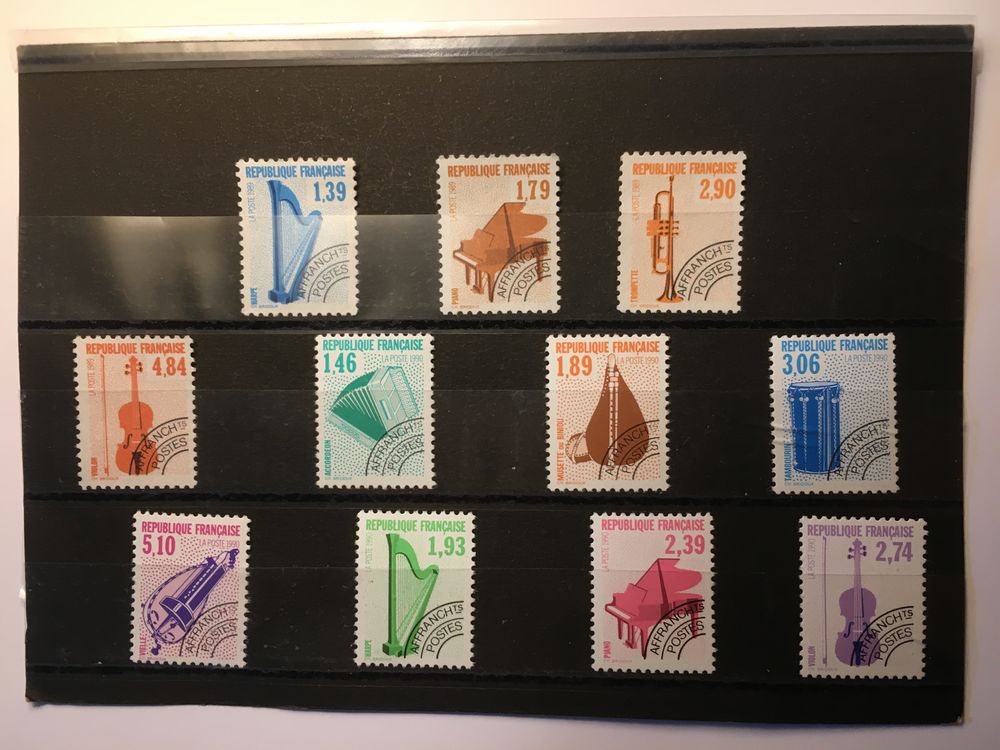 Timbres Pr&eacute;oblit&eacute;r&eacute;s de France Neufs ** 1989 &agrave; 1990 