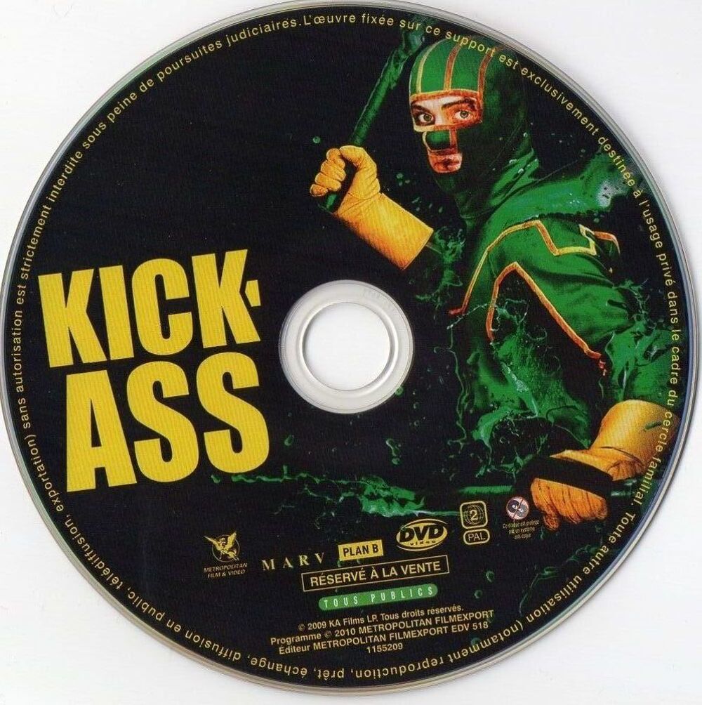 KIKASS DVD et blu-ray
