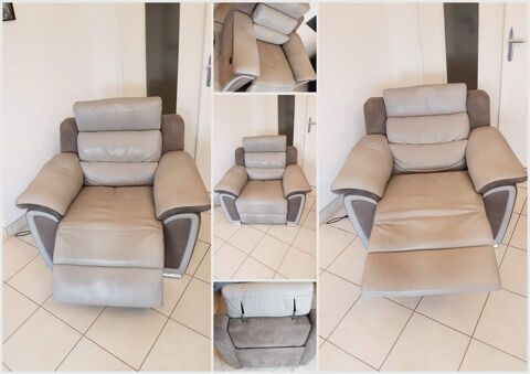 Fauteuil relax lectrique Cuir & Tissu 100 La Seyne-sur-Mer (83)