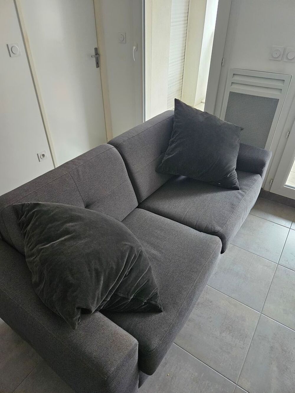 Canap&eacute; convertible NAOMI CV3 MALMO ANTHRACITE Meubles
