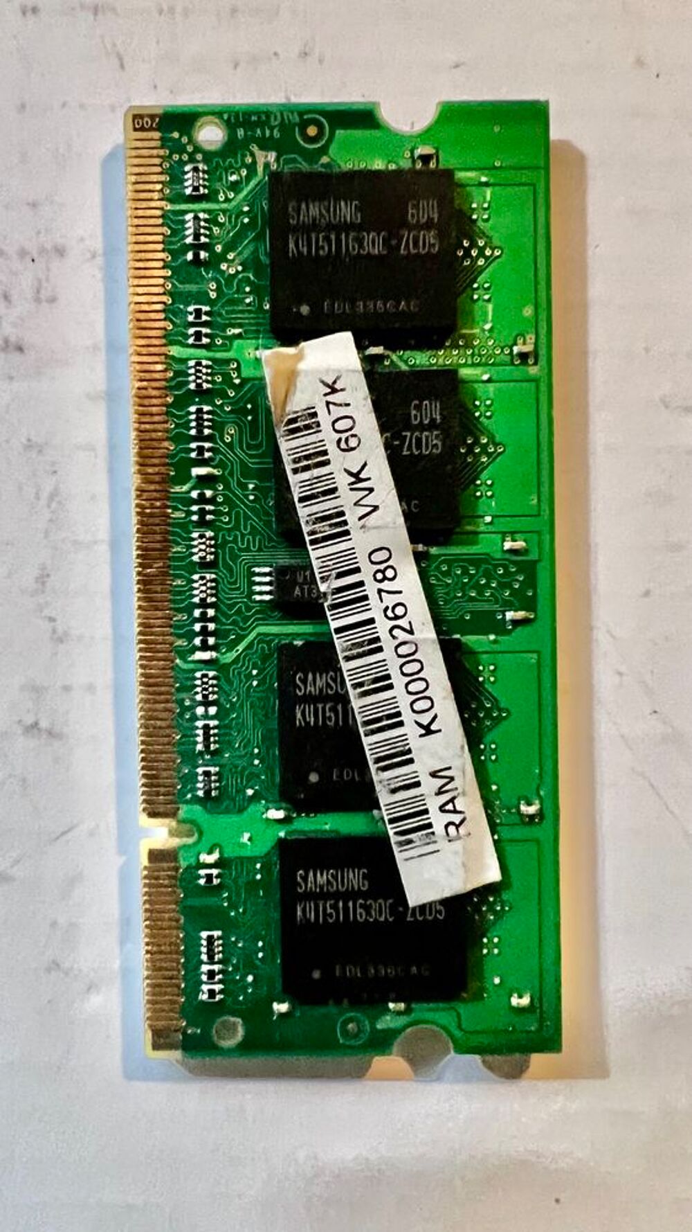 Samsung - M&eacute;moire vive RAM 512Mo - DDR2 - PC2-4200S - 533MHz Matériel informatique