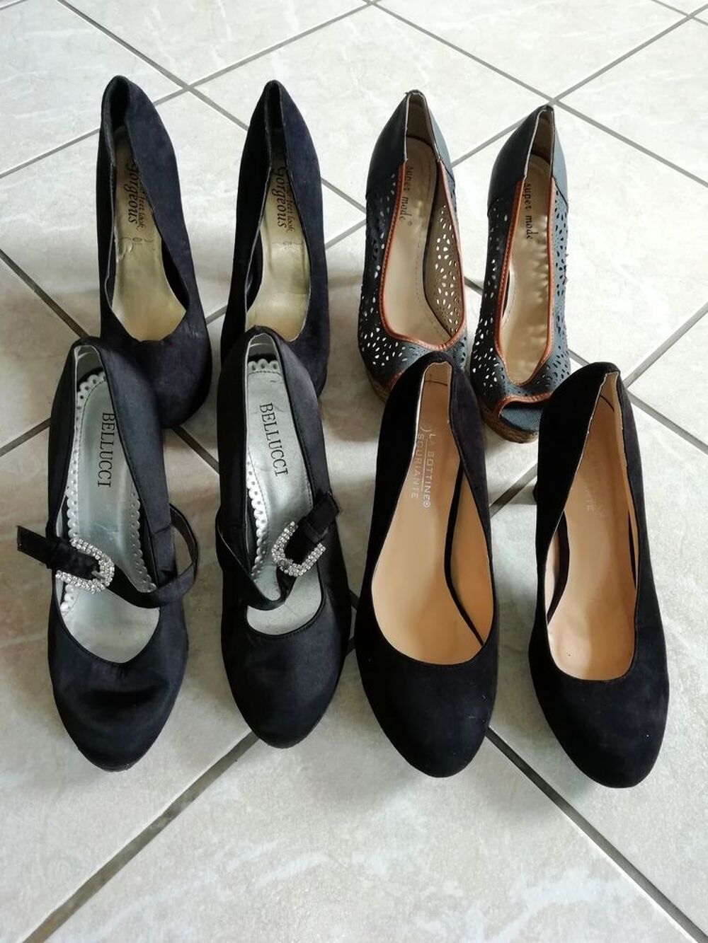 Lot de 4 escarpins pour femmes Chaussures