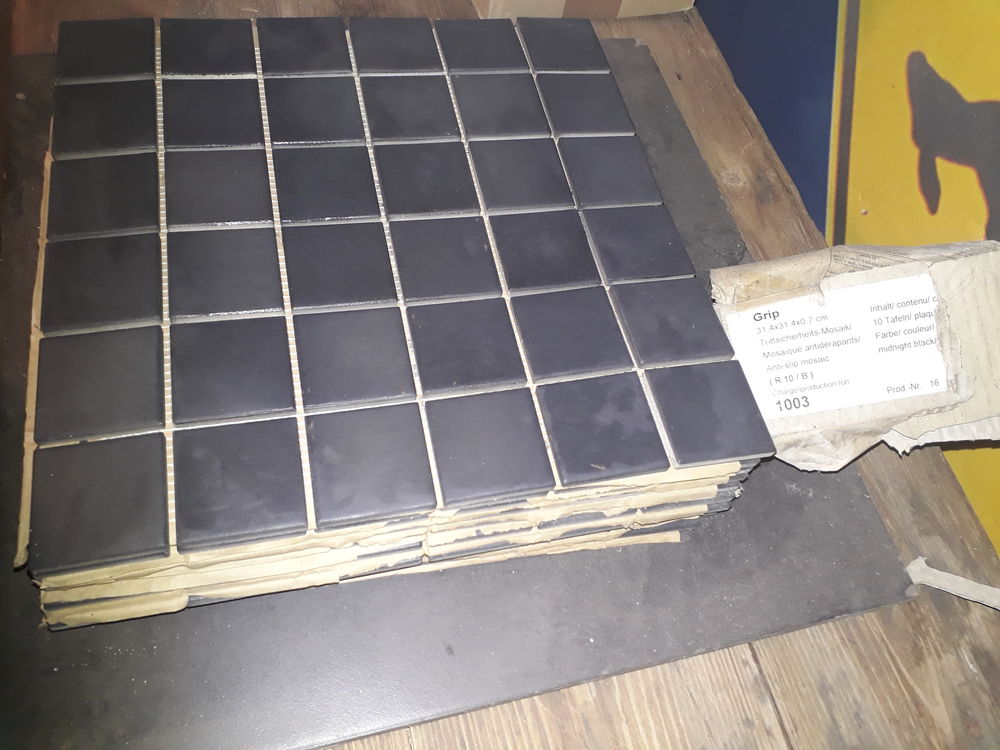 Carrelage Sol Douche / Fa&iuml;ence Gris Anthracite Bricolage