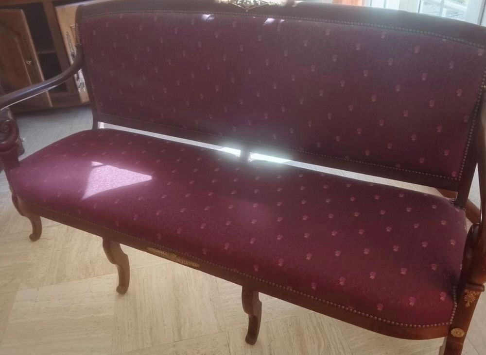 Banquette Empire r&eacute;nov&eacute;e Meubles