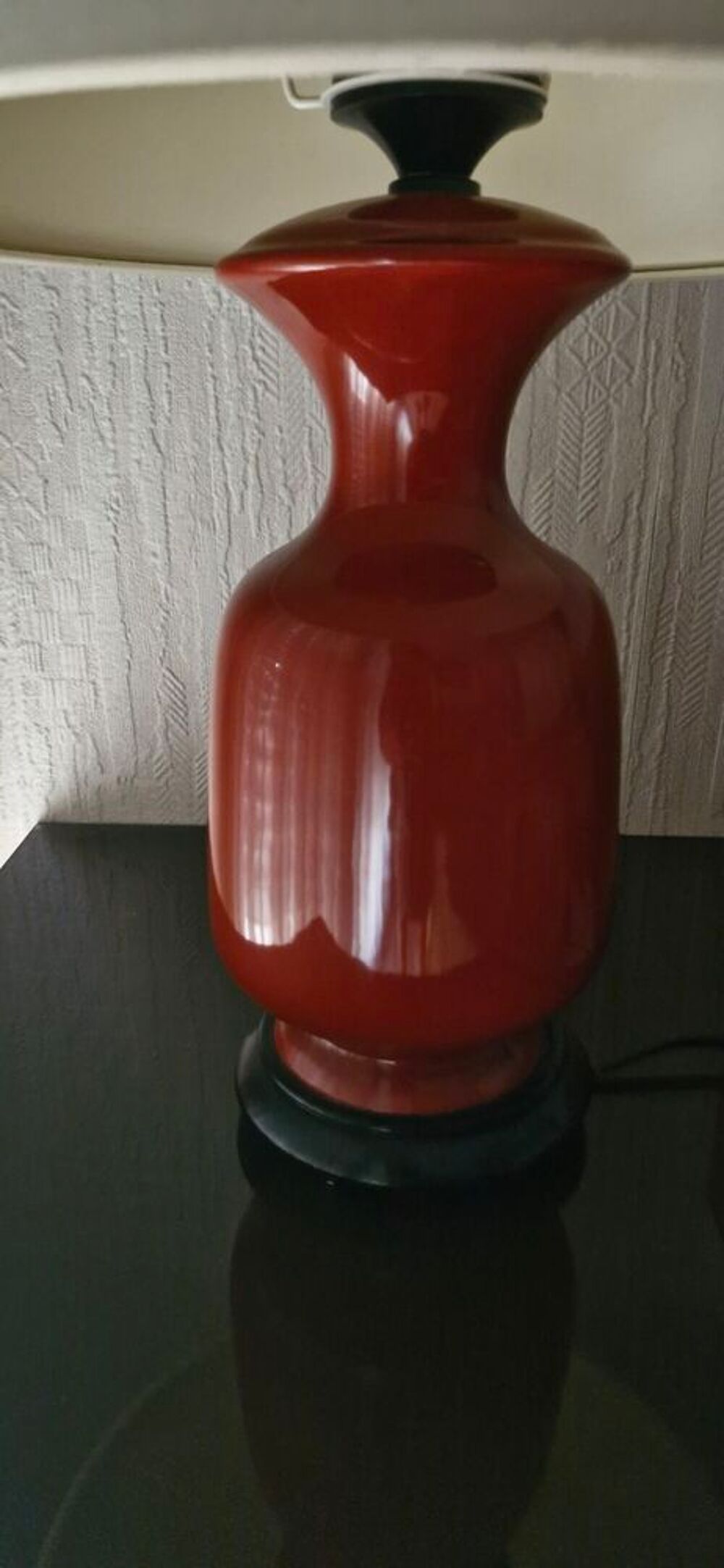 Lampe vintage en c&eacute;ramique terracotta ? Ann&eacute;es 70/80 Décoration