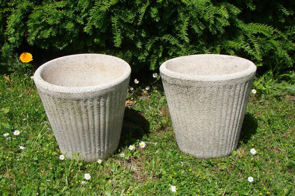 Paire de jardini&egrave;res vintage ann&eacute;es 1950
Jardin